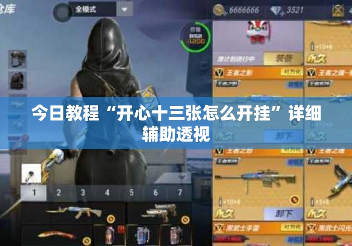 今日教程“开心十三张怎么开挂	”详细辅助透视