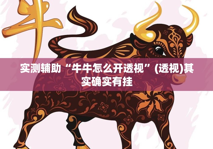 实测辅助“牛牛怎么开透视	”(透视)其实确实有挂