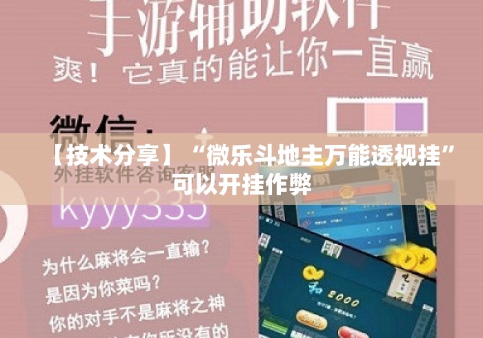 【技术分享】“微乐斗地主万能透视挂”可以开挂作弊