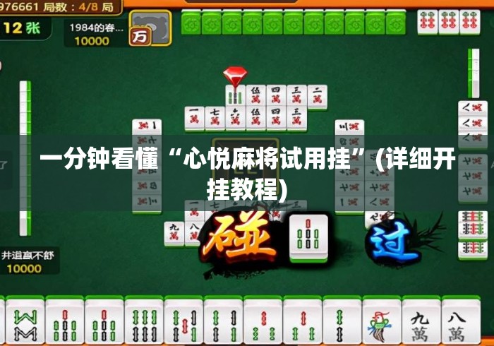 一分钟看懂“心悦麻将试用挂”(详细开挂教程)