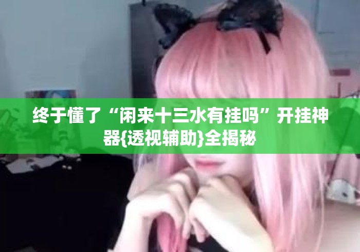 终于懂了“闲来十三水有挂吗”开挂神器{透视辅助}全揭秘