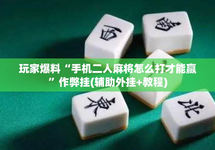 玩家爆料“手机二人麻将怎么打才能赢	”作弊挂(辅助外挂+教程)