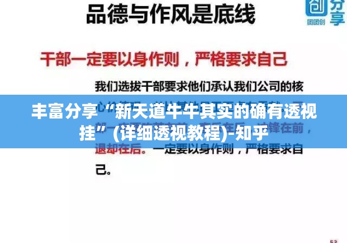 丰富分享“新天道牛牛其实的确有透视挂”(详细透视教程)-知乎