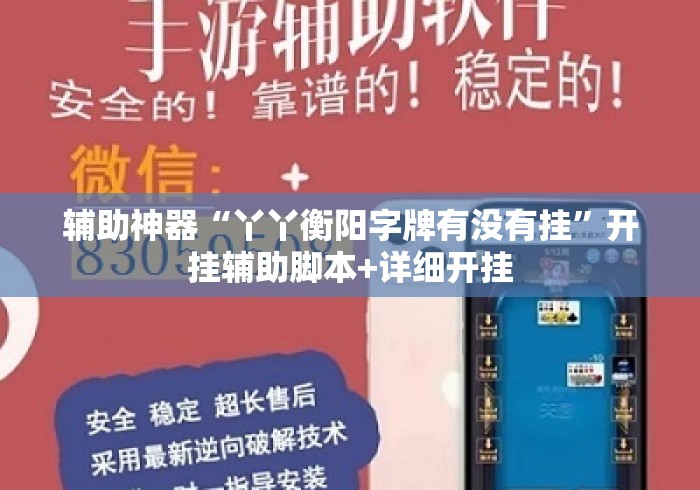 辅助神器“丫丫衡阳字牌有没有挂”开挂辅助脚本+详细开挂