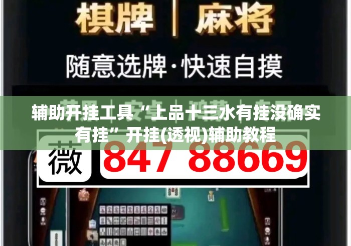 辅助开挂工具“上品十三水有挂没确实有挂	”开挂(透视)辅助教程