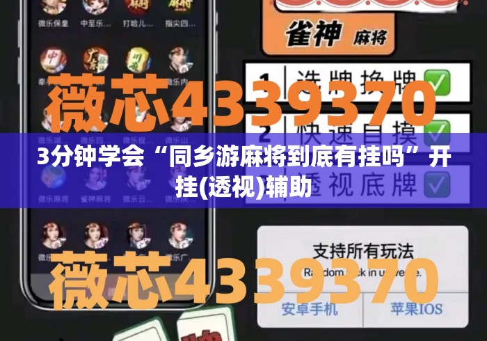 3分钟学会“同乡游麻将到底有挂吗”开挂(透视)辅助