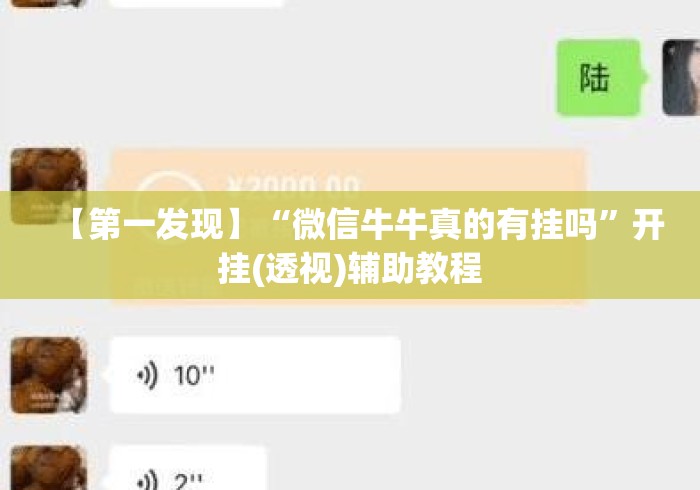 【第一发现】“微信牛牛真的有挂吗”开挂(透视)辅助教程