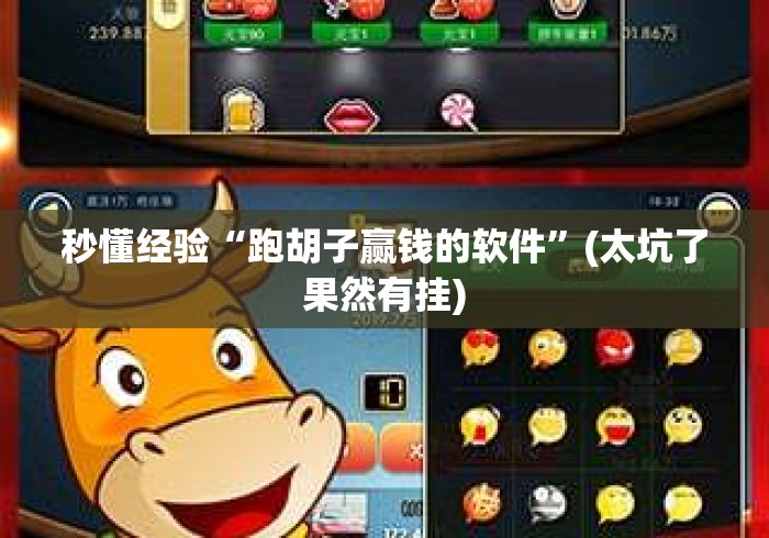 秒懂经验“跑胡子赢钱的软件”(太坑了果然有挂)