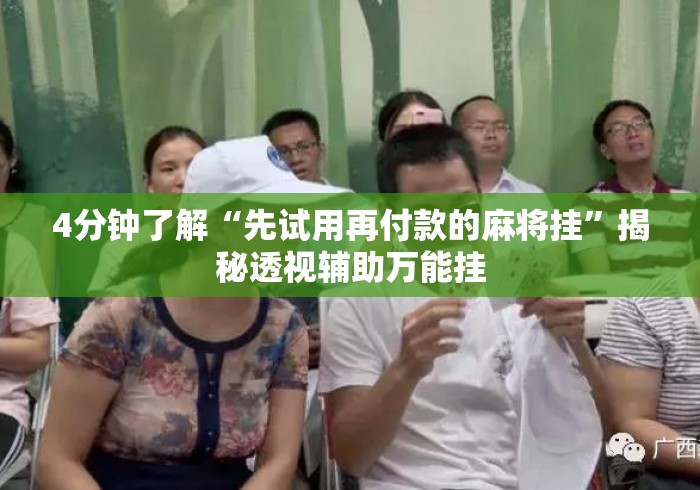 4分钟了解“先试用再付款的麻将挂”揭秘透视辅助万能挂