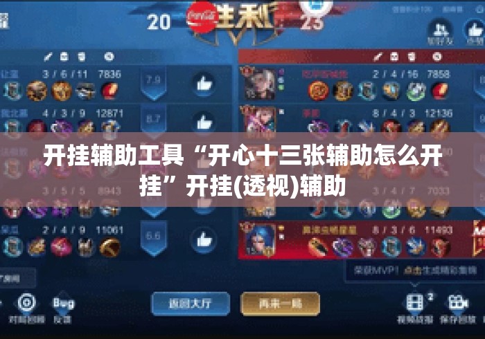 开挂辅助工具“开心十三张辅助怎么开挂”开挂(透视)辅助