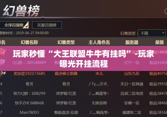 玩家秒懂“大王联盟牛牛有挂吗”-玩家曝光开挂流程