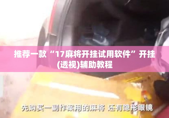 推荐一款“17麻将开挂试用软件”开挂(透视)辅助教程