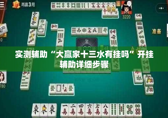 实测辅助“大赢家十三水有挂吗”开挂辅助详细步骤