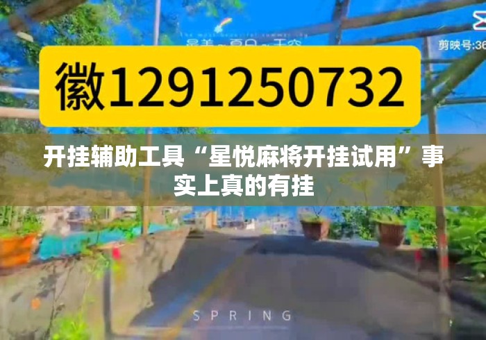 开挂辅助工具“星悦麻将开挂试用”事实上真的有挂