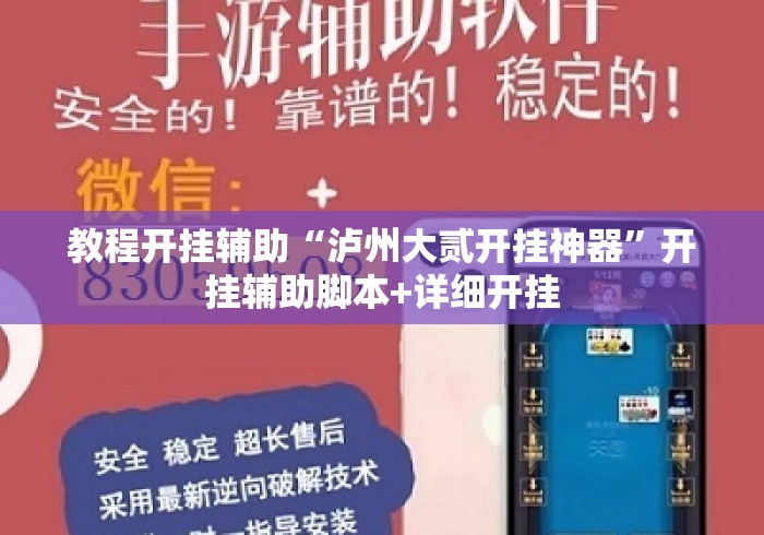 教程开挂辅助“泸州大贰开挂神器”开挂辅助脚本+详细开挂
