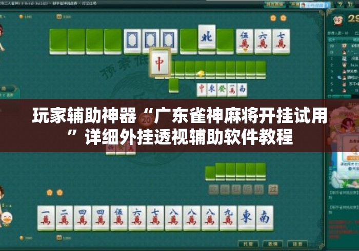 玩家辅助神器“广东雀神麻将开挂试用”详细外挂透视辅助软件教程
