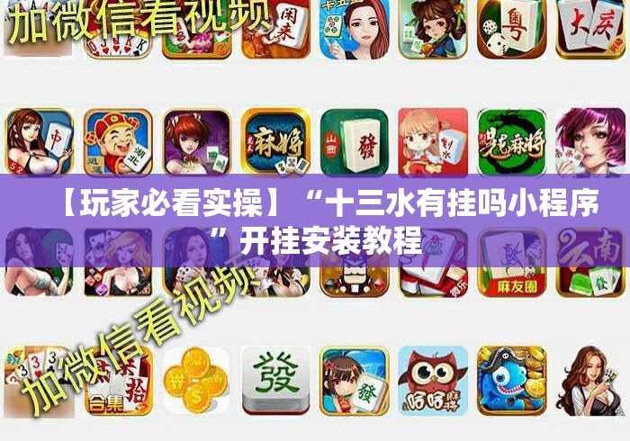 【玩家必看实操】“十三水有挂吗小程序”开挂安装教程