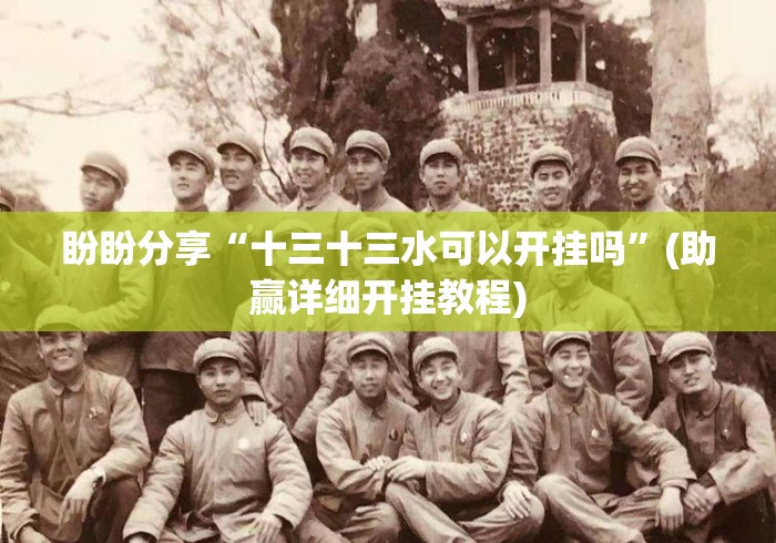 盼盼分享“十三十三水可以开挂吗”(助赢详细开挂教程)
