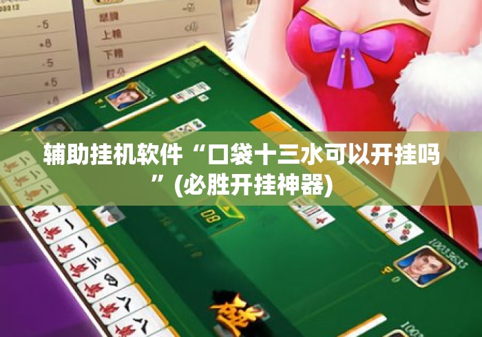 辅助挂机软件“口袋十三水可以开挂吗”(必胜开挂神器)