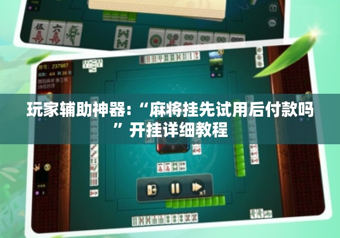 玩家辅助神器:“麻将挂先试用后付款吗”开挂详细教程