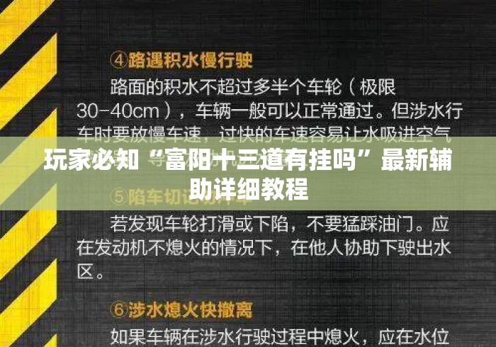 玩家必知“富阳十三道有挂吗”最新辅助详细教程