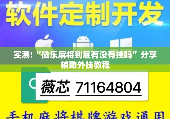 实测!“微乐麻将到底有没有挂吗”分享辅助外挂教程