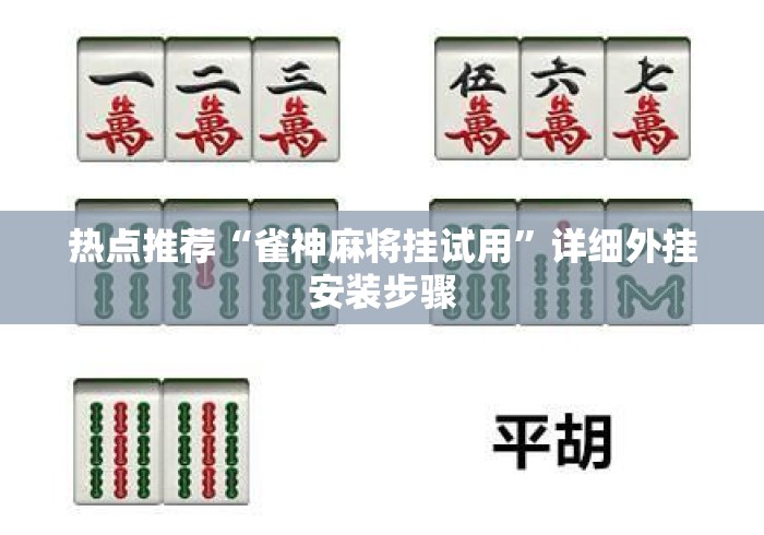 热点推荐“雀神麻将挂试用”详细外挂安装步骤