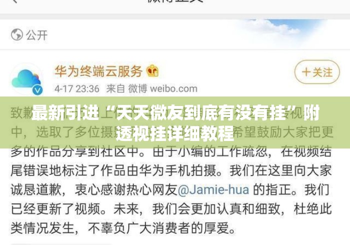 最新引进“天天微友到底有没有挂”附透视挂详细教程
