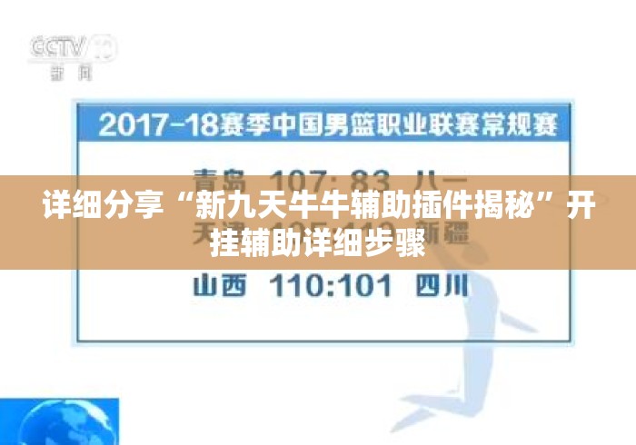 详细分享“新九天牛牛辅助插件揭秘”开挂辅助详细步骤