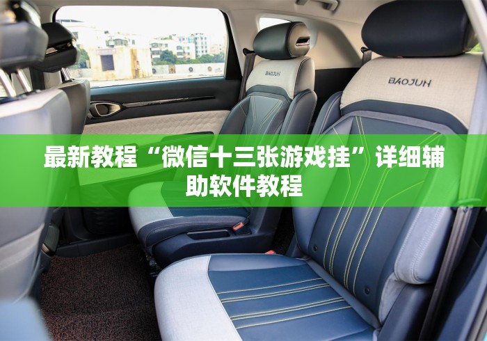 最新教程“微信十三张游戏挂	”详细辅助软件教程