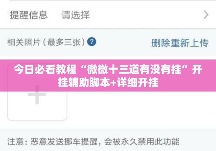 今日必看教程“微微十三道有没有挂”开挂辅助脚本+详细开挂