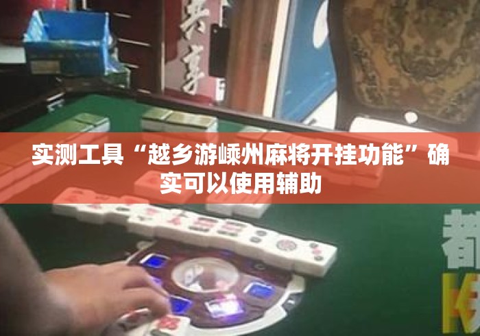 实测工具“越乡游嵊州麻将开挂功能”确实可以使用辅助