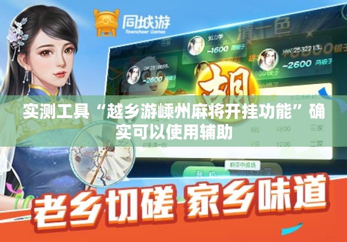 实测工具“越乡游嵊州麻将开挂功能”确实可以使用辅助