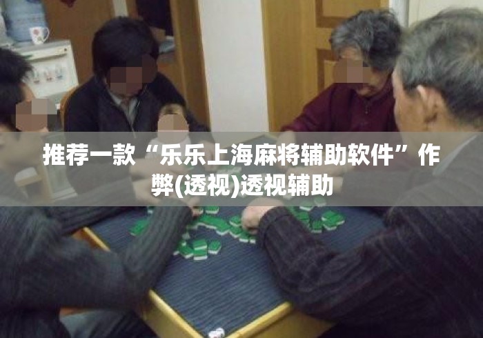 推荐一款“乐乐上海麻将辅助软件”作弊(透视)透视辅助