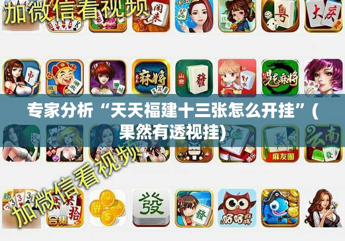 专家分析“天天福建十三张怎么开挂”(果然有透视挂)