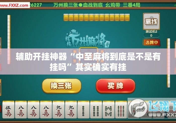 辅助开挂神器“中至麻将到底是不是有挂吗”其实确实有挂