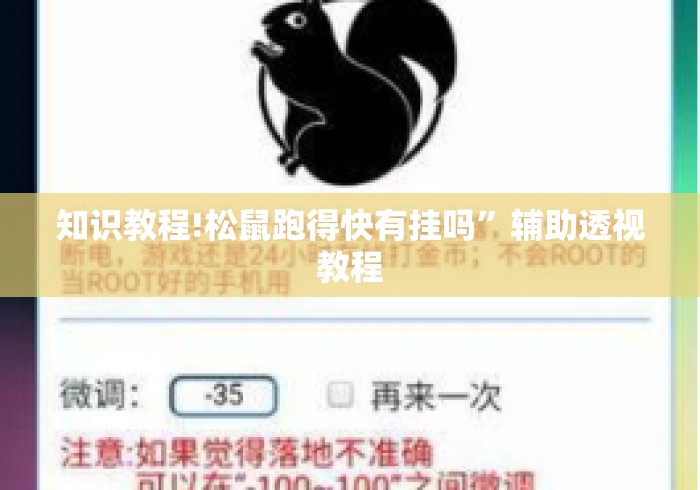 知识教程!松鼠跑得快有挂吗”辅助透视教程
