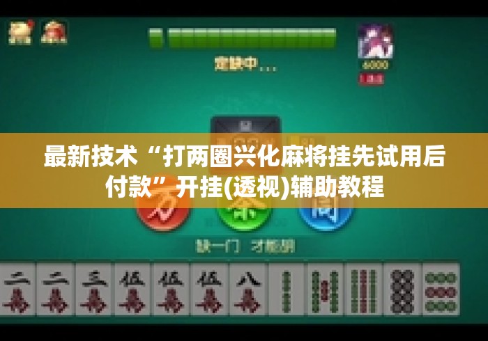 最新技术“打两圈兴化麻将挂先试用后付款”开挂(透视)辅助教程