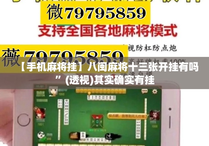 【手机麻将挂】八闽麻将十三张开挂有吗”(透视)其实确实有挂