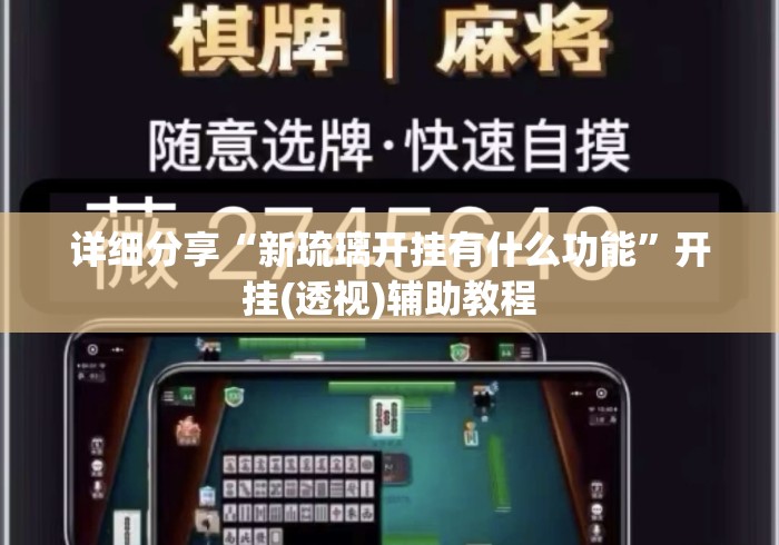 详细分享“新琉璃开挂有什么功能	”开挂(透视)辅助教程