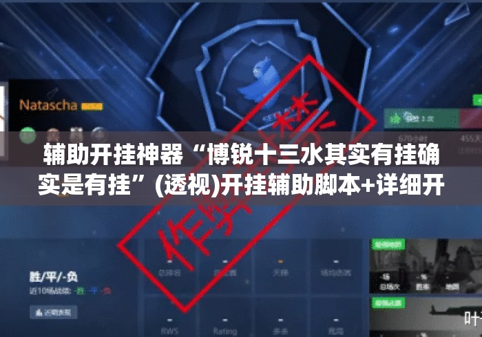 辅助开挂神器“博锐十三水其实有挂确实是有挂”(透视)开挂辅助脚本+详细开挂安装教程