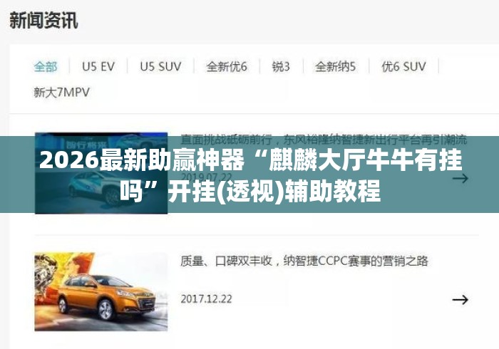 2026最新助赢神器“麒麟大厅牛牛有挂吗	”开挂(透视)辅助教程