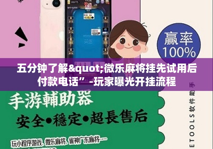 五分钟了解"微乐麻将挂先试用后付款电话”-玩家曝光开挂流程