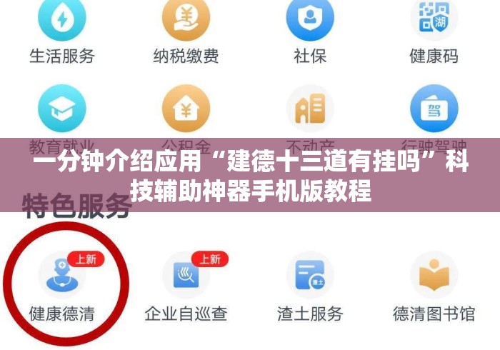 一分钟介绍应用“建德十三道有挂吗”科技辅助神器手机版教程