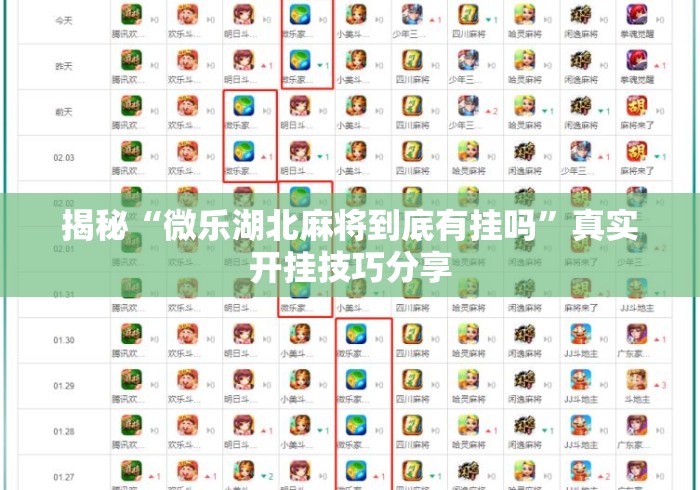 揭秘“微乐湖北麻将到底有挂吗”真实开挂技巧分享