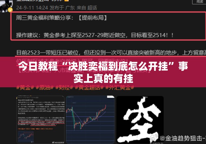 今日教程“决胜奕福到底怎么开挂”事实上真的有挂