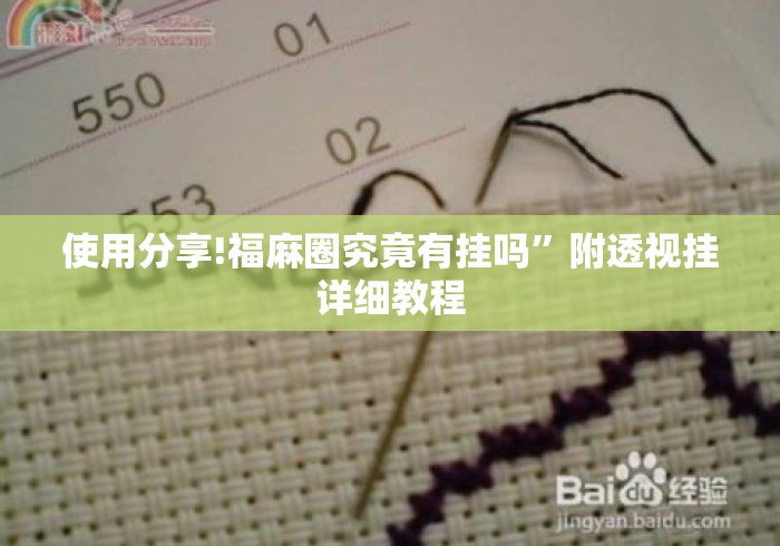 使用分享!福麻圈究竟有挂吗”附透视挂详细教程