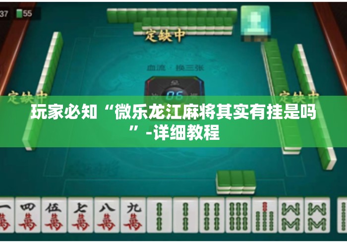 玩家必知“微乐龙江麻将其实有挂是吗	”-详细教程