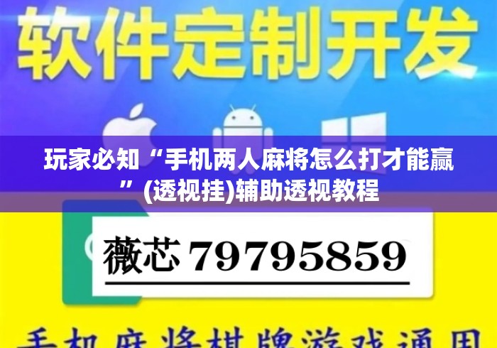 玩家必知“手机两人麻将怎么打才能赢	”(透视挂)辅助透视教程