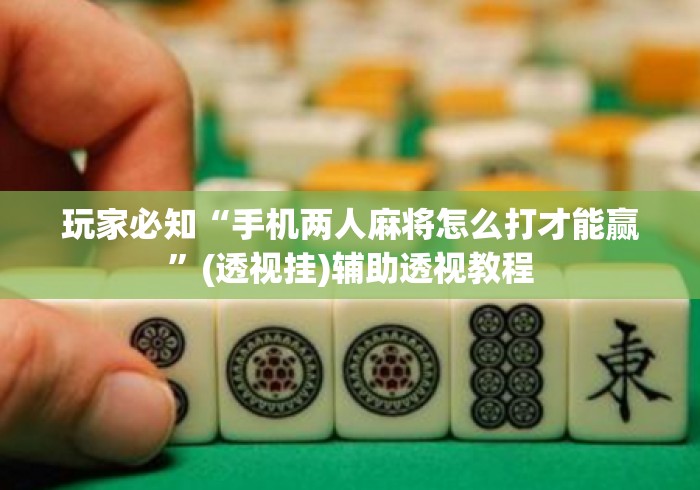 玩家必知“手机两人麻将怎么打才能赢”(透视挂)辅助透视教程